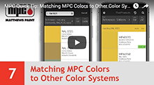 Matching MPC Colors to Other Color Systems